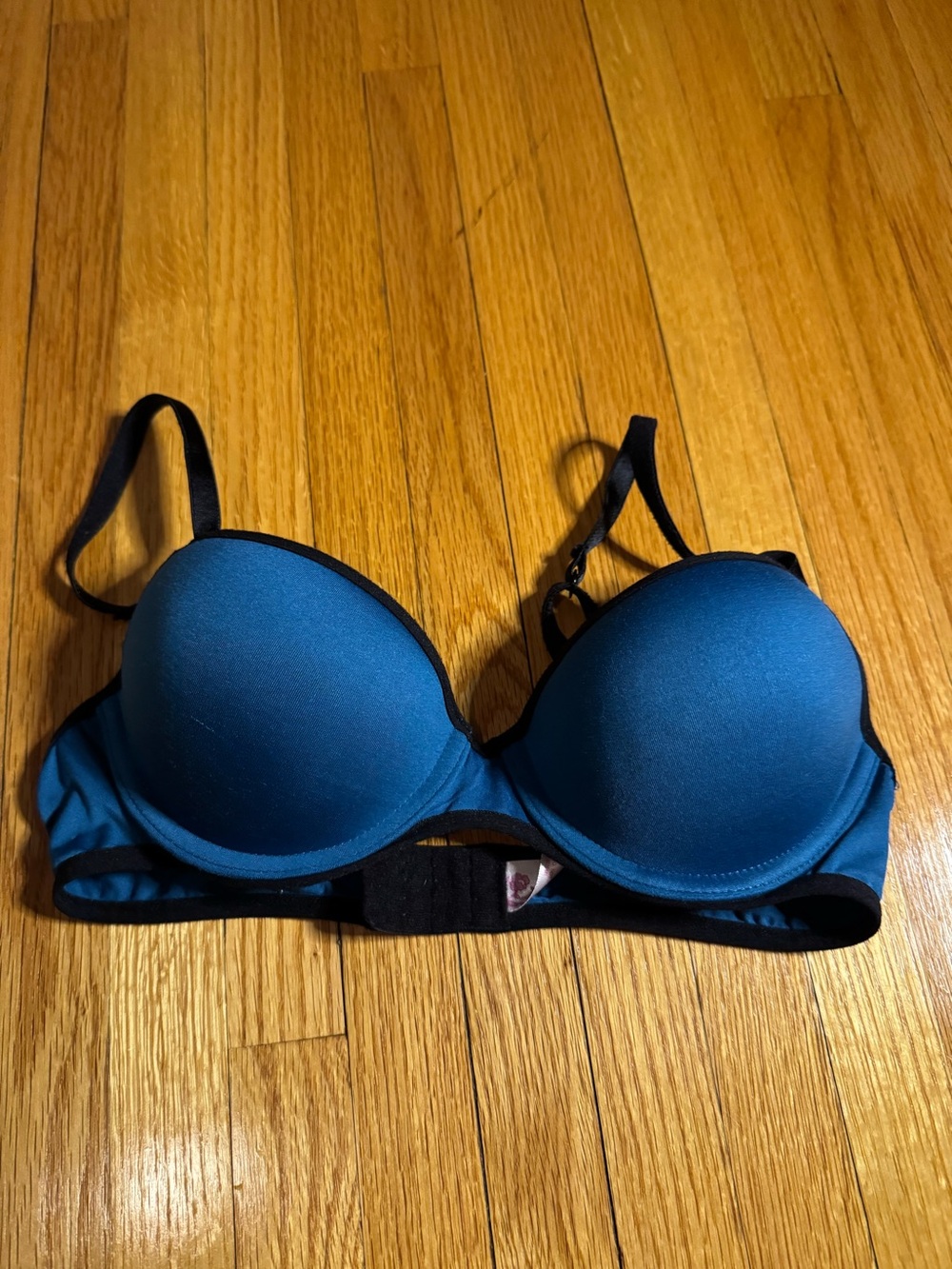 Candie’s 34A Push-up Blue and Black Bra